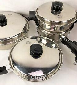10 pc SALADMASTER T304S Stainless Steel Waterless Cookware