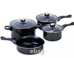 13PCS Induction Pan Set Saucepan Set Cookware Pot Stainless Steel With Glass Lid