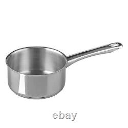 14cm Milk Pan Stainless Steel Handle Saucepan Milkpan Brushed Kitchen Cookware