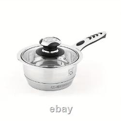 16-Piece Stainless Steel Cookware Set Induction Compatible, Dishwasher Safe