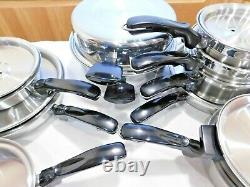 16pc PRO HEALTH ULTRA Waterless Cookware 19-9 Titanium Stainless Steel NEW ERA