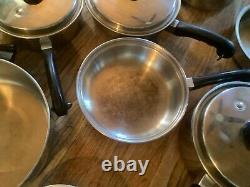 20 piece SALADMASTER T304S Waterless Cookware Stainless Steel pot pans skillet
