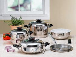 22 piece T304 Stainless Steel Cookware, incl. Pans, pots and more FREE SHIPPING
