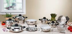 22 piece T304 Stainless Steel Cookware, incl. Pans, pots and more FREE SHIPPING