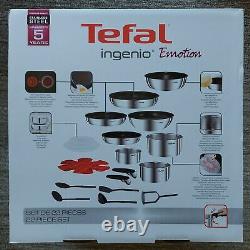 2 x 22 Piece Tefal Ingenio Emotion Cookware Set Premium Stainless Steel Pan Set