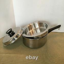 35 Pc Vtg Amway Queen 18/8 Stainless Multi Ply Cookware/Salad Master Shredder