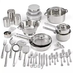 52 Piece Stainless Steel Cookware and Kitchenware