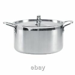 5Pcs/Set Stainless Steel Cookware Kit Milk Pan Stew Soup Pot Non-Stick