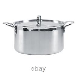 5Pcs Stainless Steel Cookware Kit Milk Pan Stew Soup Pot Frying Pan
