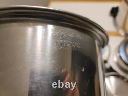 5 PIECE LIFETIME T304 STAINLESS STEEL COOKWARE, 1 1/2 (withlid), 2, 6 & 8 QT POT