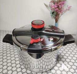 6L Capacity Stovetop Pressure Canner Stainless Steel Pressure Cooker