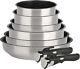 6-Piece Stainless Steel Cookware Set, Stone Coated, Induction