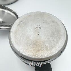 8 Piece FARBERWARE Durable Stainless Steel Pans Pots Set Cookware Vintage