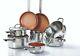 8 piece Cookware Set Stainless Steel Copper Non-Stick Healthy Cooking