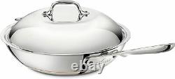 ALL-CLAD 6412 SS Copper Core 5-ply Bonded Cookware, 12 Chef's Pan with Domed Lid