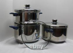 AirCore WalkAway Cookware Thermo-Dynamic Stockpot Double Boiler and Skillet