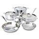 All Clad 401877R 3-ply Stainless Steel 7-Piece Cookware Set