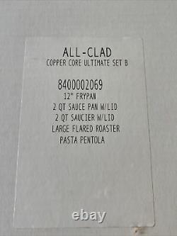 All-Clad 600731 Copper Core 5-Ply Bonded Cookware, Brand New SEALED(opened Box)