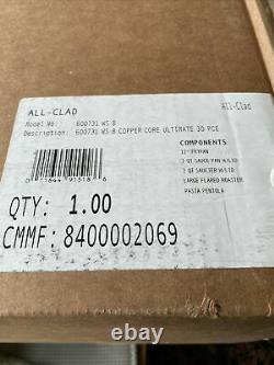 All-Clad 600731 Copper Core 5-Ply Bonded Cookware, Brand New SEALED(opened Box)