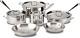 All-Clad D3 Stainless Cookware Set, Pots and Pans, Tri-Ply Stainless Steel, Prof