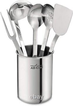All-Clad D3 Stainless-Steel 5-Pc Cookware Set with All-clad 6-pc Utensil Set