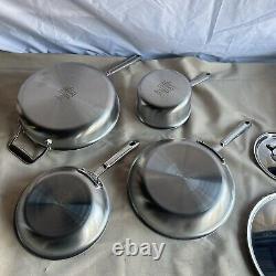 All-Clad D5 6-piece Cookware Set Brushed 18/10 Stainless Steel 5-ply Bonded