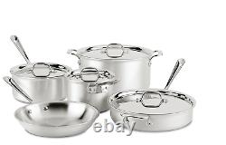All-Clad MC2 Professional Stainless Steel 9 Piece Cookware set
