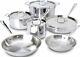 All-Clad SD5 Polished Stainless Steel 10 PC Cookware Set Brand New Sealed