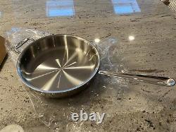 All-Clad Stainless 3 Qt. Sauce Pan with Lid Stainless D3 3-Ply Bonded Cookware