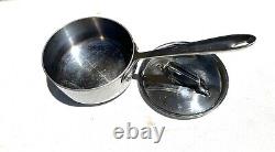 All-Clad Stainless-Steel 10-Piece Cookware Set 2 Frypans, Saucepan, Lids +More