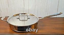 All-Clad d5 Polished Stainless-Steel Saute Pan with Lid, 4-Qt