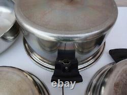 Amway Queen 14 Piece Set 18/8 Multi-Ply Stanless Steel Pots Pans Lids Cookware