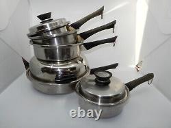 Amway Queen 18/8 Stainless steel cookware Lot of 9 pieces