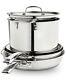 Belgique Stackable 10-Pc. Stainless Steel Cookware Set