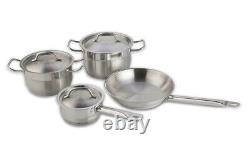 BergHOFF Hotel Line Stainless Steel Cookware 7 Piece Set, New in Box $670