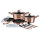 Berlinger Haus 13Pc Aluminum Non Stick Cookware Pot Pan Set with Detachable Handle