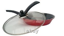 Brand New Granite cookware 4 set with a stainless steel glass Lid and Handle