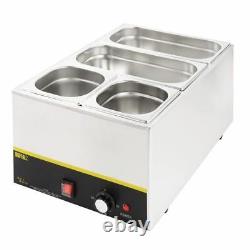 Buffalo Bain Marie With Pans Stainless Steel Pot Cookware Electric Warmer