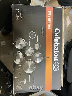 Calphalon Premier Even Heating 11 Pc Cookware Set Stainless Steel 2029640