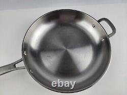 Calphalon Stainless Steel Cookware Set 6 Pc Set 8 10 12 Wok Strainer preowned