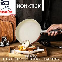 Ceramic Non-Stick 13pc Cookware Set Induction Pot Frying Pan Lid Stainless Oven