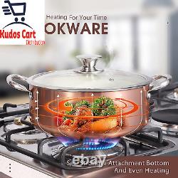 Ceramic Non-Stick 13pc Cookware Set Induction Pot Frying Pan Lid Stainless Oven