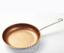 Cermalon 11 pieces Cookware Pans Set Stainless Steel Copper Non-Stick