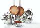 Cermalon 11pc Non-Stick Stainless Steel Cookware Collection (dishwasher safe)