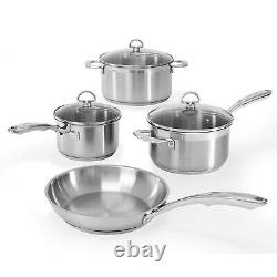 Chantal Induction 21 Steel 7-Piece Cookware Set, Stainless