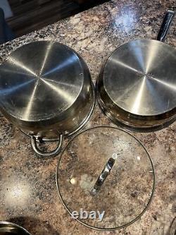 Chefmate 10 Piece Stainless Steel Cookware Set Great Condition Some Unused