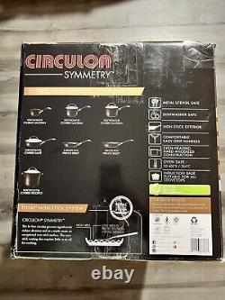 Circulon 11-Piece Symmetry Hard Anodized Nonstick Cookware Set, Black-030