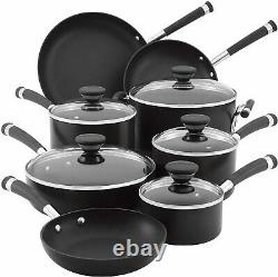 Circulon Acclaim Hard Anodized Nonstick Cookware Pots and Pans Set, 13 PC, Black