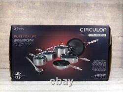 Circulon SteelShield Series S Cookware Set 10 PC Stainless Steel 70051 New