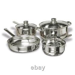 Concord Cookware 7-Piece Stainless Steel Cookware Set includes Pots and Pans